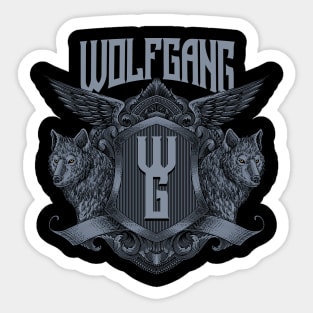 Wolf Gang Shield Logo Sticker